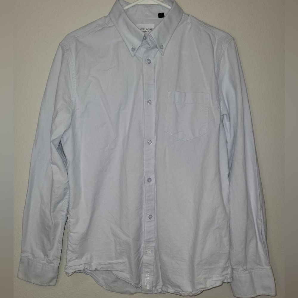 FiveFour Oxford Long Sleeve Button Up Shirt Size Medium
